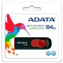 64 ГБ USB Флеш-накопитель ADATA C008 (AC008-64G-RKD) черно-красный