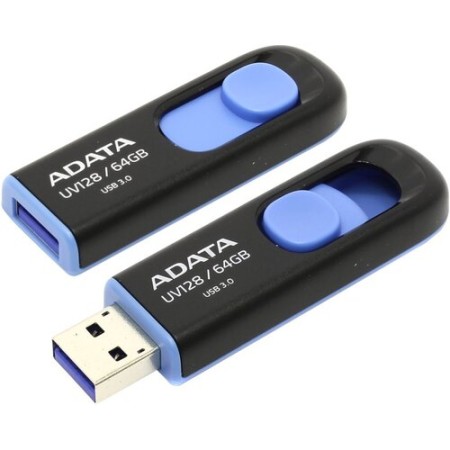 64 ГБ USB Флеш-накопитель ADATA UV128 (AUV128-64G-RBE) черный