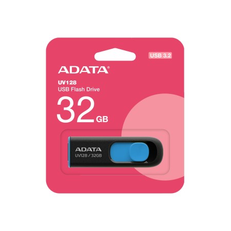 32 ГБ USB Флеш-накопитель ADATA UV128 (AUV128-32G-RBE) черный