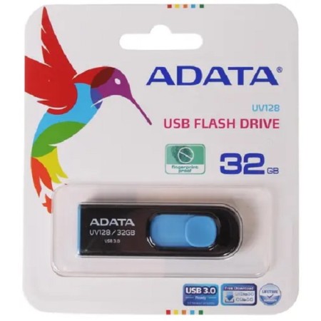 32 ГБ USB Флеш-накопитель ADATA UV128 (AUV128-32G-RBE) черный