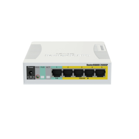 Коммутатор MikroTik RB260GS (CSS106-5G-1S) белый