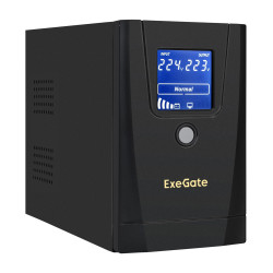 ИБП ExeGate LLB-1000.LCD.AVR.1SH.2C13 черный