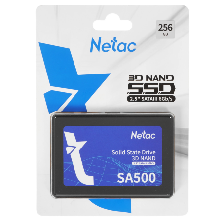 256 ГБ SSD диск Netac SA500 (NT01SA500-256-S3X) черный
