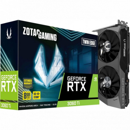 Видеокарта Zotac RTX 3060 Ti Twin Edge LHR (ZT-A30610E-10MLHR) черный