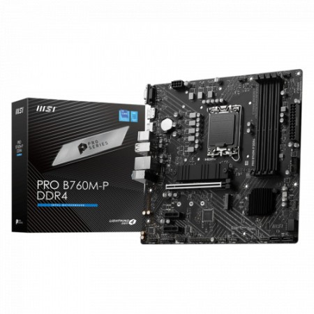 Материнская плата MSI PRO B760M-P DDR4 черный
