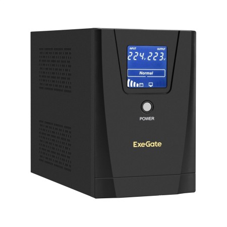 ИБП ExeGate SpecialPro Smart LLB-1200.LCD.AVR.2SH.3C13 (EX292795RUS) черный (С АККУМУЛЯТОРОМ)