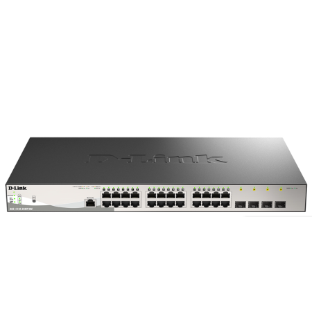 Коммутатор D-Link DGS-1210-28MP/ME/B2A черный