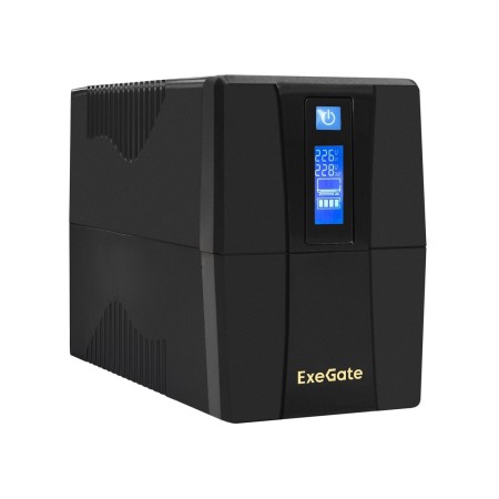 ИБП ExeGate Power Smart ULB-800.LCD.AVR.2SH (EP292776RUS) черный (С АККУМУЛЯТОРОМ)