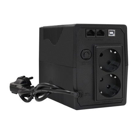 ИБП ExeGate UNB-800.LED.AVR.2SH.RJ.USB черный (С АККУМУЛЯТОРОМ)