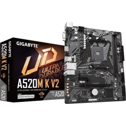 Материнская плата GIGABYTE A520M K V2 черный