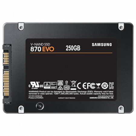 250 ГБ SSD диск Samsung 870 EVO (MZ-77E250BW) черный