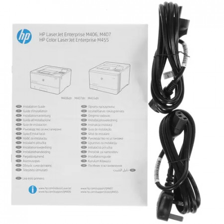 Принтер лазерный HP LaserJet Enterprise M406dn (3PZ15A) белый
