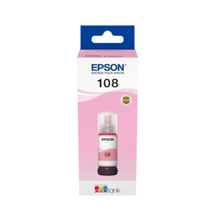 Чернила Epson 108 EcoTank (C13T09C64A) светло-пурпурный