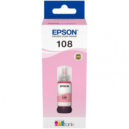 Чернила Epson 108 EcoTank (C13T09C64A) светло-пурпурный