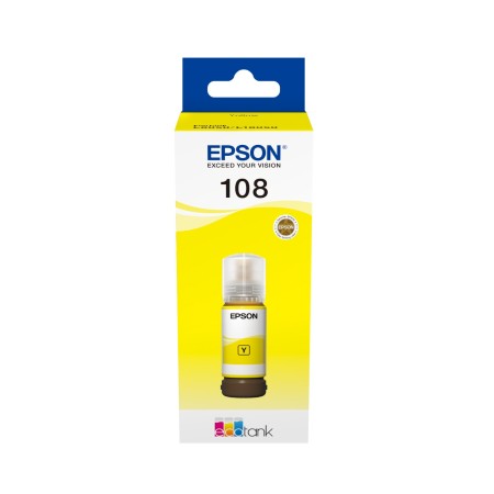 Чернила Epson 108 EcoTank (C13T09C44A) жёлтый