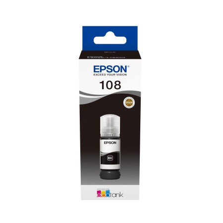 Чернила Epson 108 EcoTank (C13T09C14A) чёрный