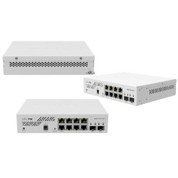 Коммутатор MikroTik Cloud Smart Switch CSS610-8P-2S+IN белый