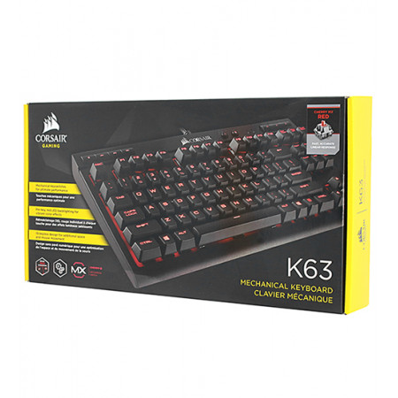 Клавиатура проводная Corsair K63 (CH-9115020-RU) черный
