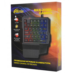 Клавиатура проводная Ritmix RKB-209BL Gaming (80000161) Черный