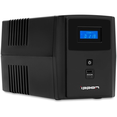 ИБП Ippon Smart Power Pro II Euro 1600 (1029742) черный (С АККУМУЛЯТОРОМ)