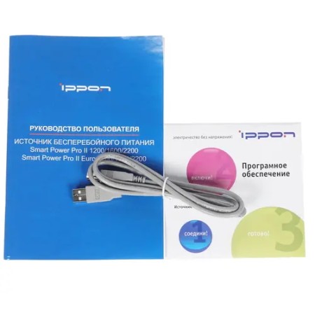 ИБП Ippon Smart Power PRO ll Euro 1600 (1029742) черный (С АККУМУЛЯТОРОМ)