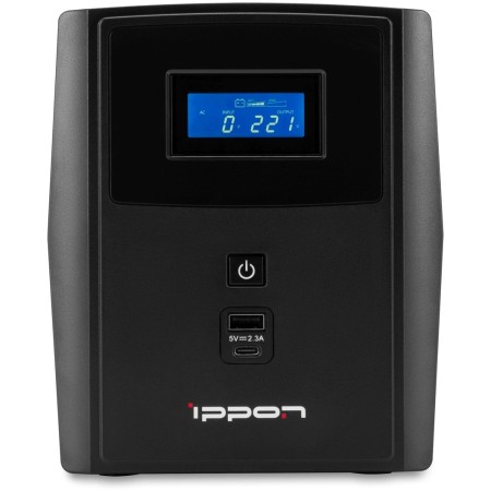ИБП Ippon Smart Power Pro II Euro 1200 (1029740) черный (С АККУМУЛЯТОРОМ)