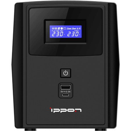 ИБП Ippon Smart Power Pro II 1200 (1005583) черный (С АККУМУЛЯТОРОМ)