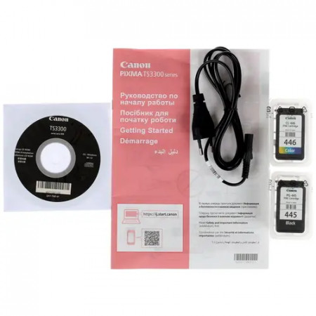 МФУ струйное Canon Pixma TS3340 (3771C007) черный (без кабеля USB)
