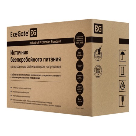 ИБП ExeGate SpecialPro Smart LLB-600.LCD.AVR.2SH.RJ.USB черный (С АККУМУЛЯТОРОМ)