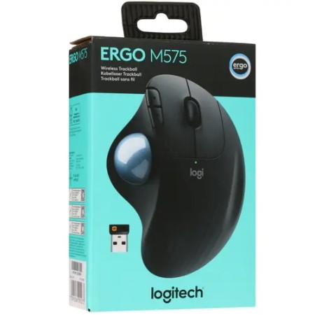 Мышь беспроводная Logitech Wireless Trackball ERGO M575 (910-005872) черный