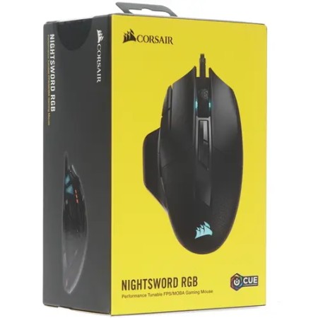 Мышь проводная Corsair NIGHTSWORD RGB Tunable (CH-9306011-EU) черный