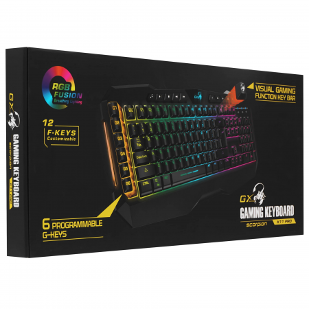 Клавиатура проводная Genius RS2 Scorpion K11 Pro (31310007405) черный Клавиатура проводная Genius RS2 Scorpion K11 Pro (31310007405) черный
