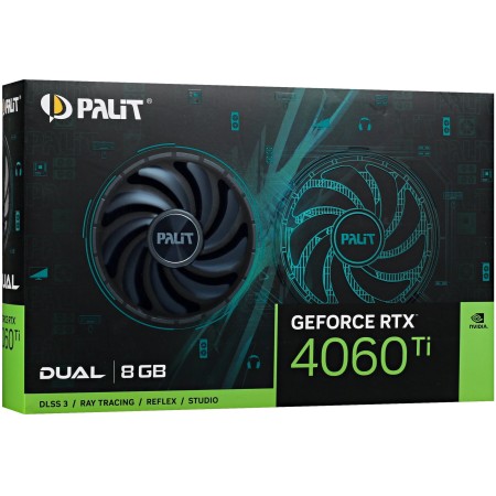Видеокарта Palit GeForce RTX 4060 Ti Dual (NE6406T019P1-1060D) 8 Гб черный