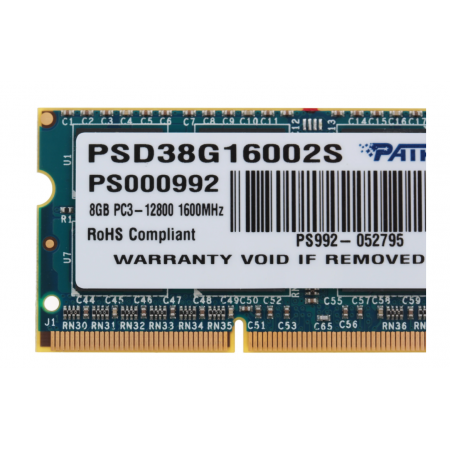 Оперативная память Patriot Signature PSD38G16002S 8 ГБ зеленый