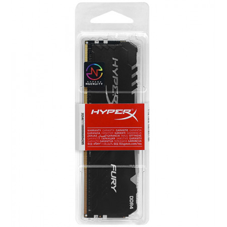 Оперативная память Kingston HyperX FURY RGB (HX436C17FB3A/8) 8 ГБ черный