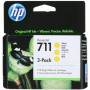 Картридж струйный HP 711 (CZ136A) желтый (в упаковке 3 шт)