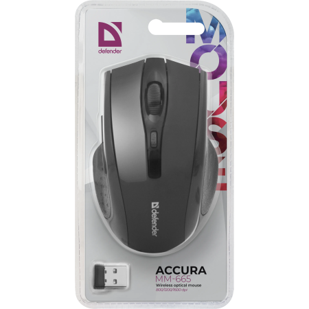 Мышь беспроводная Defender Accura MM-665 (52665) черный