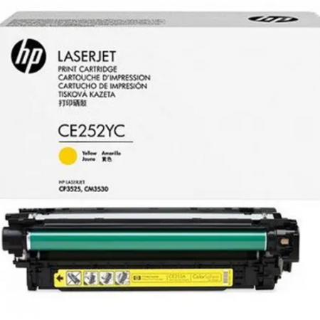 Тонер-картридж лазерный HP 504A (CE252YC) жёлтый