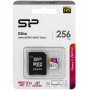 256 ГБ Карта памяти Silicon Power microSDXC (SP256GBSTXBV1V20SP) + адаптер черный
