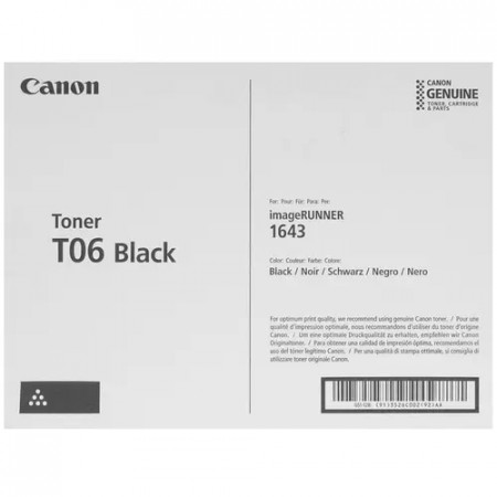 Тонер-картридж лазерный Canon T06 (3526C002) черный (повышенная емкость)