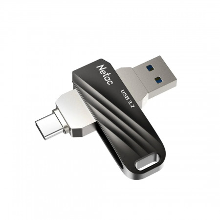 64 ГБ USB Флеш-накопитель Netac US11 (NT03US11C-064G-32BK) серый