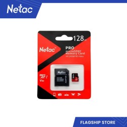 128 ГБ Карта памяти Netac P500 Extreme Pro microSDXC (NT02P500PRO-128G-R) черный + адаптер