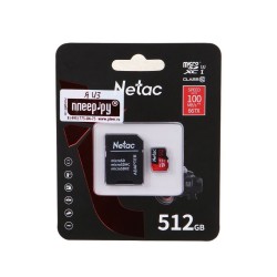 512 ГБ Карта памяти Netac P500 Extreme Pro microSDXC (NT02P500PRO-512G-R) черный + адаптер