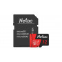 32 ГБ Карта памяти Netac P500 Extreme Pro microSDXC (NT02P500PRO-032G-R) + адаптер черный
