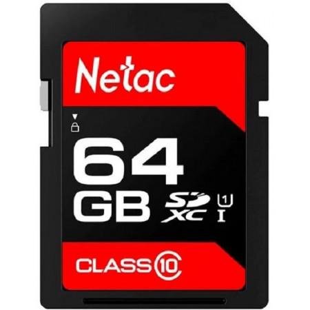 64 ГБ Карта памяти Netac P600 SDXC (NT02P600STN-064G-R) черный