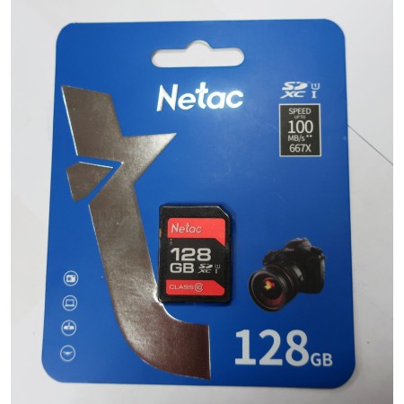 128 ГБ Карта памяти Netac P600 SDXC (NT02P600STN-128G-R) черный