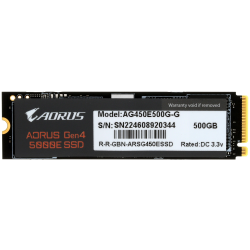 500 ГБ SSD диск Gigabyte Aorus 5000E (AG450E500G-G) черный