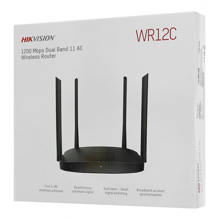 Wi-Fi роутер Hikvision DS-3WR12C черный