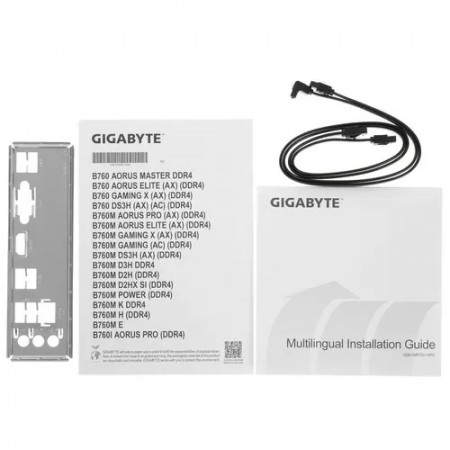 Материнская плата GIGABYTE B760M H DDR4 черный