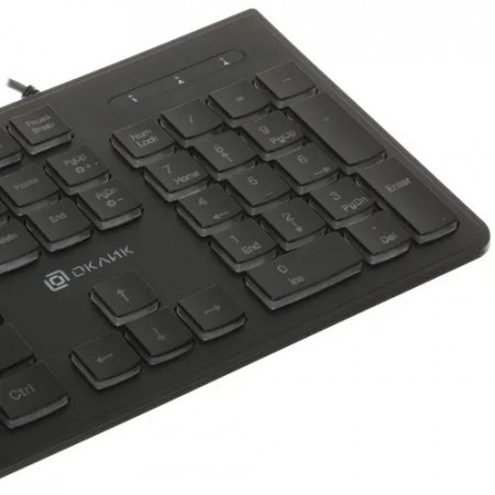 Клавиатура проводная Oklick 440ML черный